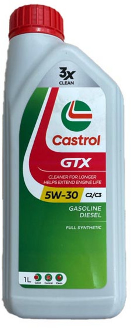 캐스트롤 GTX SQ C2 C3 5W30 1L 겸용 엔진오일, 1개