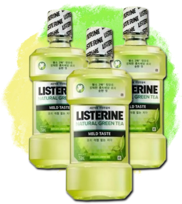 리스테린 내추럴 그린티 마일드 750ml, 3개