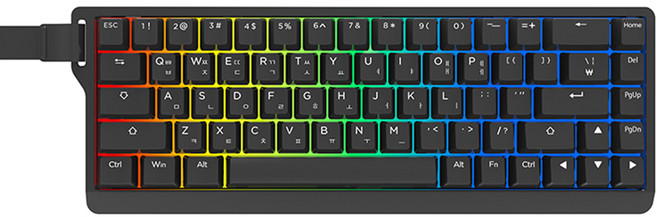 PHILOGEO X68 pro 8k 0.1ms 게이밍 키보드 한글 기계식 키보드 래피드 트리거 자석축 게이밍키보드 e-sports버전, 블랙