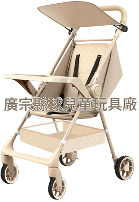 輕便可折疊嬰兒手推車, T6款冰島白 無餐盤 無腳踏 無儲物袋