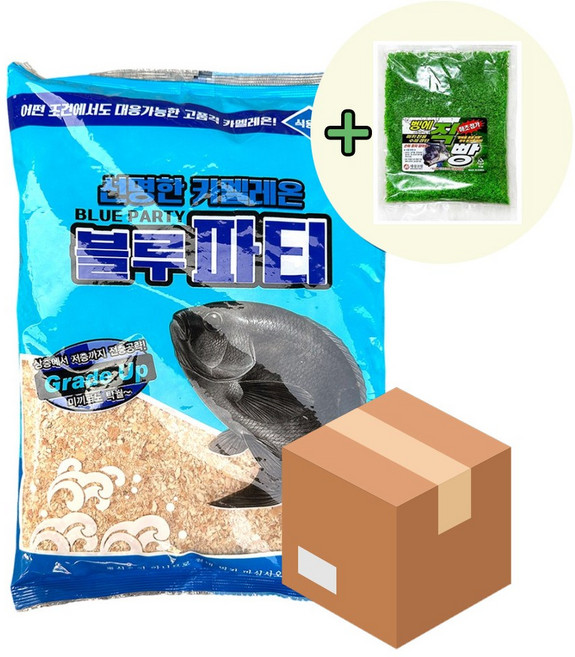 블루파티 선명한 카멜레온 벵에돔 빵가루 1박스 12개입 낚시 미끼 떡밥 집어제 파우더, 12개, 750g