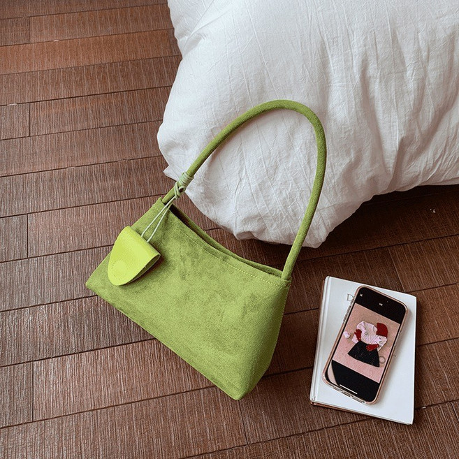 굿도우 여성 스웨이드 미니 숄더백