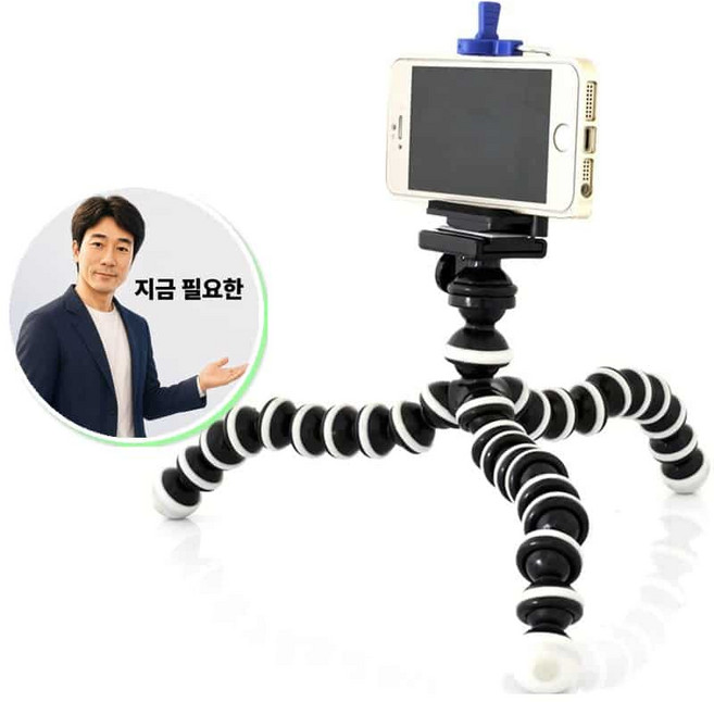 지금 필요한 삼각대 고릴라 문어발 스탠드 액션캠 고프로 SJ4000 미지아 호환 K31872EA, 본상품