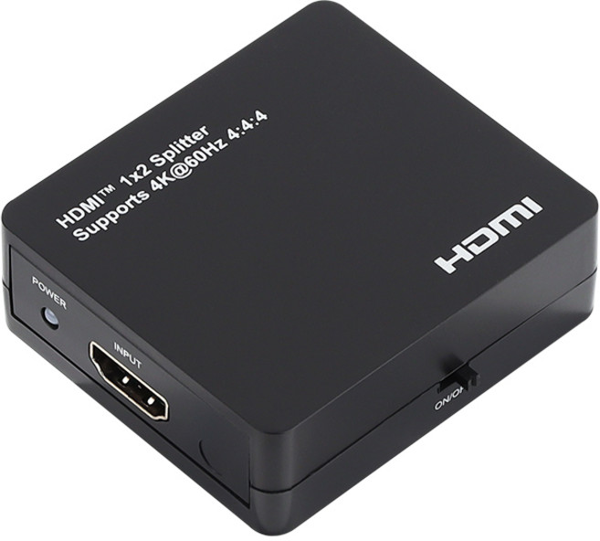 NETmate HDMI2.0 1:2 분배기/NM-PTP12M/4K UHD 60Hz/스플리터/HDR 지원/HDCP 2.2/흐드미/60MHz 대역폭 지원/12bit 팁컬러 지원, 1개