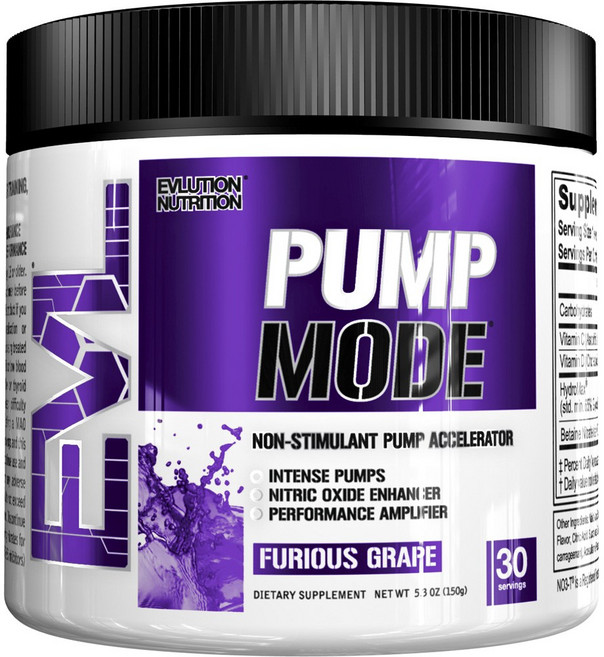 EVLUTIONNUTRITION Pump Mode補充劑 葡萄口味, 174g, 1罐