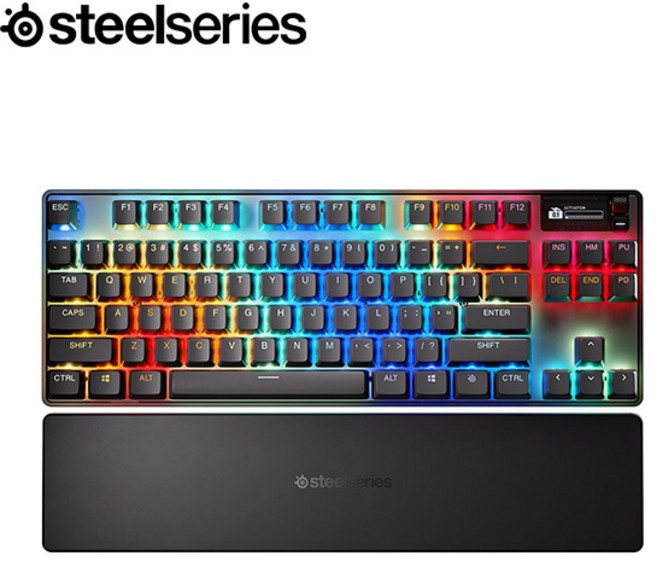 스틸시리즈 무선.블루투스 기계식키보드 Apex Pro TKL WL Gen 3 자석축 키보드 영문, 1개