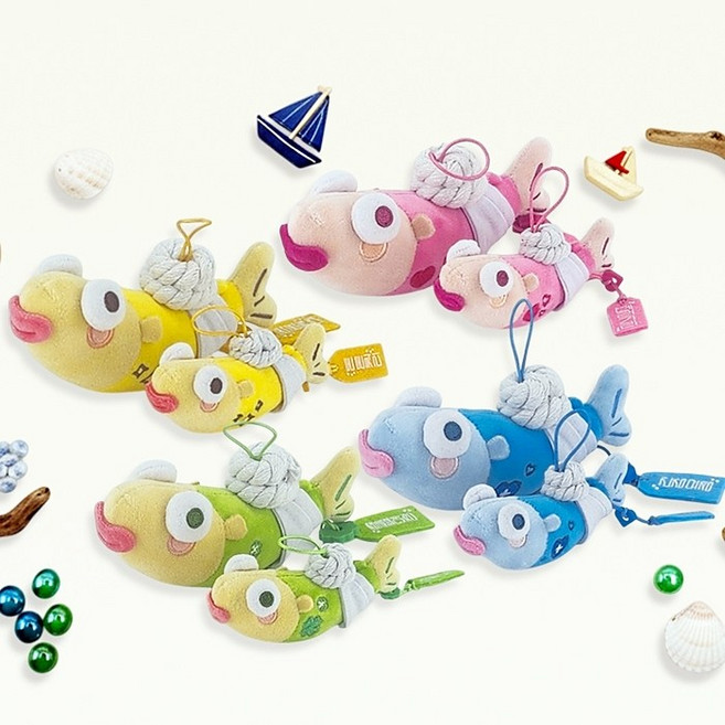 액막이 명태 타라짱 인형 키링, 1개, 핑크(애정운), 10cm