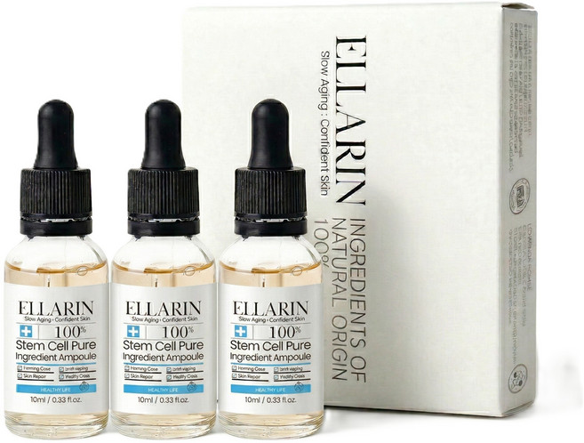 엘라린 줄기세포원액 100%, 3개, 10ml