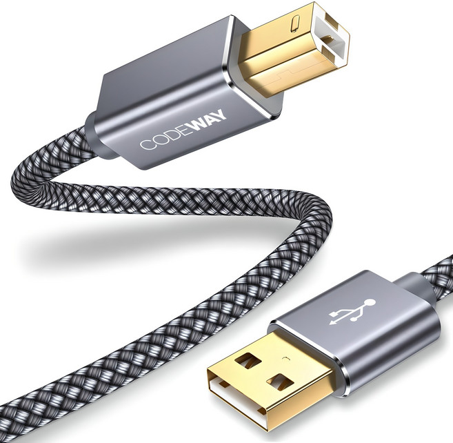 코드웨이 USB AB 연결 선 프린터 케이블, 1개, 3m