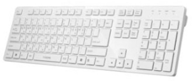 아이락스 유선키보드 IRK01W X-Slim 화이트/USB, 1개