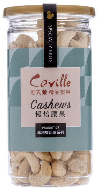 可夫萊 精品堅果 慢焙腰果 雙活菌系列 200g, 1個