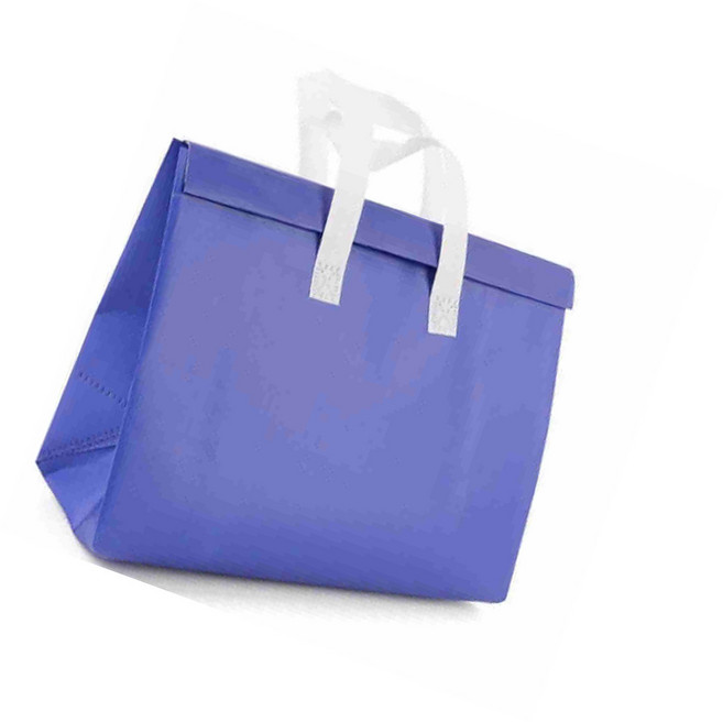 레츠 심플 컬러 보온보냉 손잡이 백 손잡이보냉백 보온보냉가방, 소 - 파란색, 1개