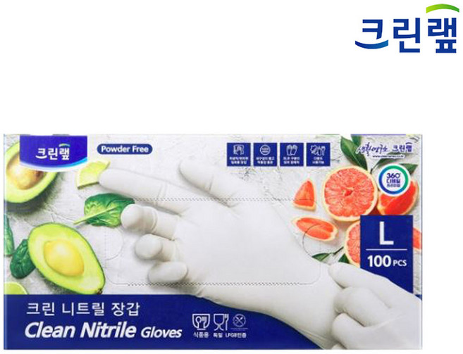 크린랲 크린 요리장갑 L, 100개입, 1개