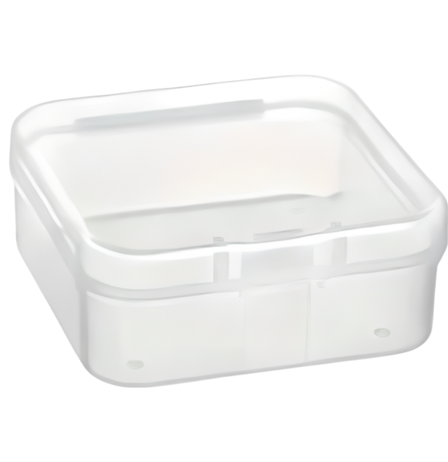 透明小方盒 飾品收納盒 配件盒 塑料盒, 01.小-小方盒, 1個