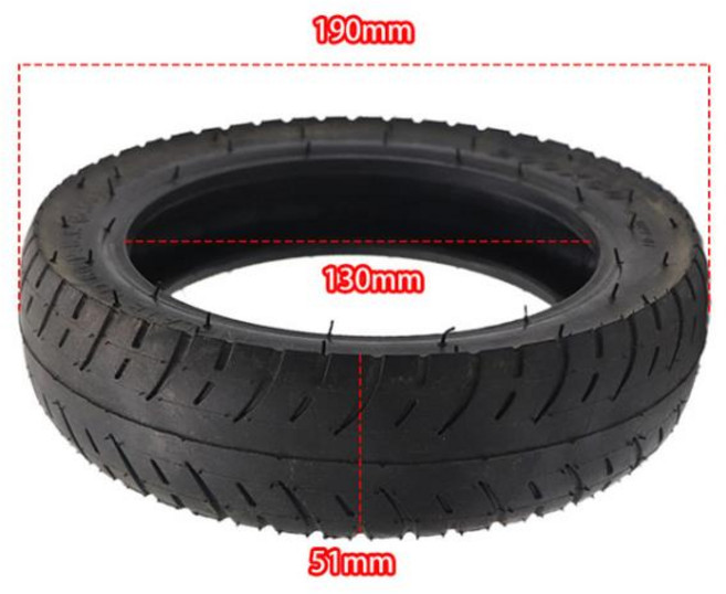 전기 가스 스쿠터 및 휠체어 휠용 타이어 8 인치 하이 퀄리티 X 2 200X50, 02 tyre