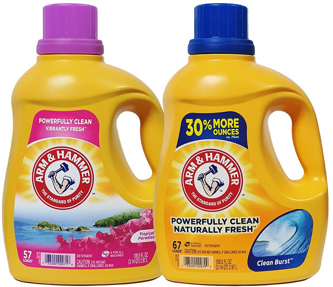 암앤해머 세탁세제 클린버스트+트로피컬 2.97L, 트로피컬+클린버스트, 1세트