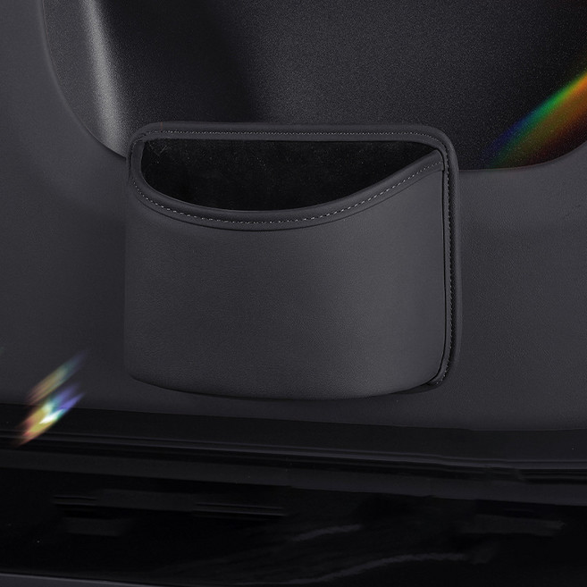 다용도 자동차 수납함 차량용 쓰레기통 걸이식 수납함 다기능 저장함, 블랙-1개, 1개