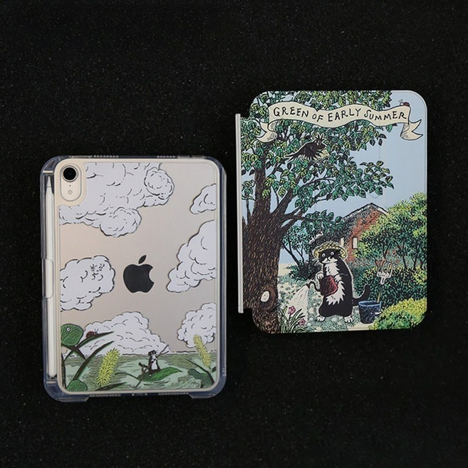 블랙캣 커버 분리형 아이패드 케이스 3단 Y형 가로 세로 거치 아크릴 케이스, 커버분리형(3단 y형 케이스)