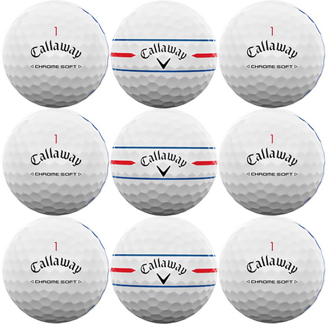 [샤인로스트볼] 캘러웨이 크롬/트리플/ERC [A+급] 30알, 1세트, 30개입, 화이트