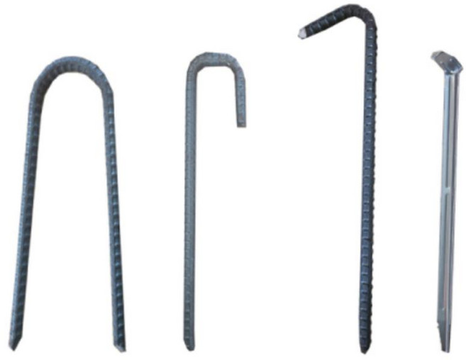 야자매트 일반용 고정 부속품 앙카핀 철근핀 발판매트 주차장 롤매트 마당, 철근핀 I자 2개, 1개