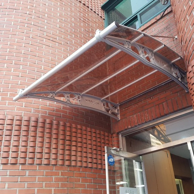 1870X6900 가림막 가림비 알루미늄차양 플라스틱지붕재 자판기부스 주택비가림, 투명, 블루, 실버, 1개