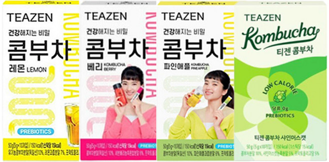 티젠 콤부차 4종세트 5g x 10개입 (레몬 + 베리 + 파인애플 + 샤인머스캣), 1개