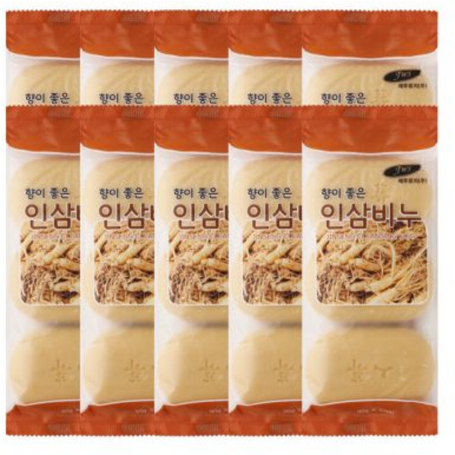 10개향이 좋은 인삼비누 90g 3개입 업소용 단단한 알뜰비누