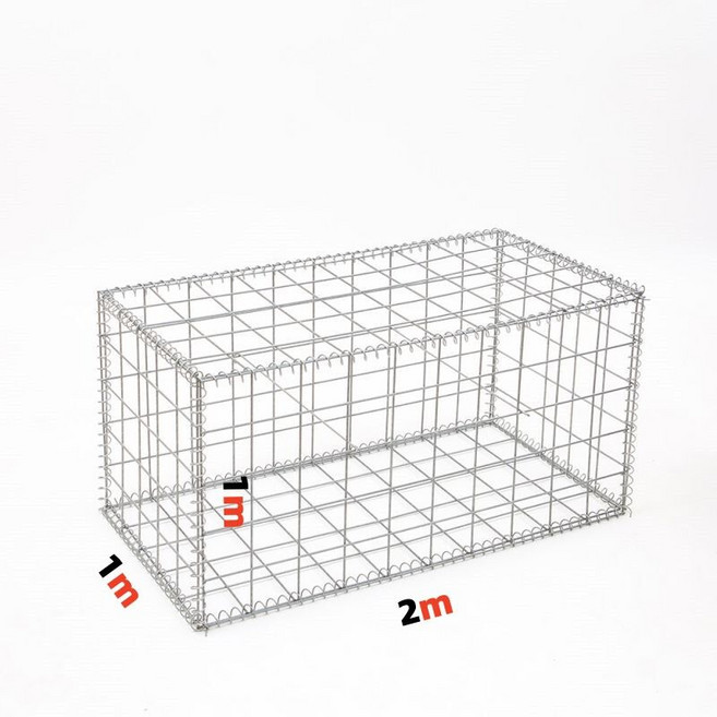 철조망 돌망태 개비온 옹벽 메쉬 울타리 담장 조경 돌담, A. 10cmx10cm 정사각형/4mm 두께, 14. 2mx1mx1m