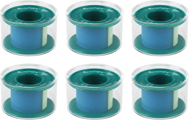 의료용 실리콘 테이프 저자극 반투명 반창고 이노테이프 INNOTAPE, 1세트, 6개입