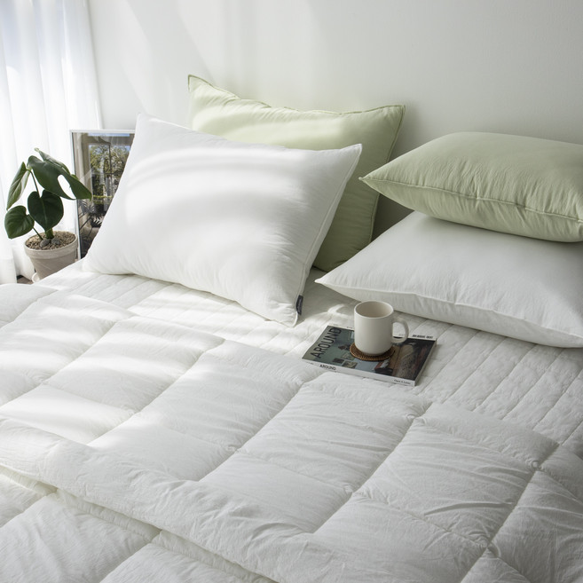 보드라움 국산 오가닉 순면 사계절 차렵이불 이불+패드+베개커버 3종 침구세트