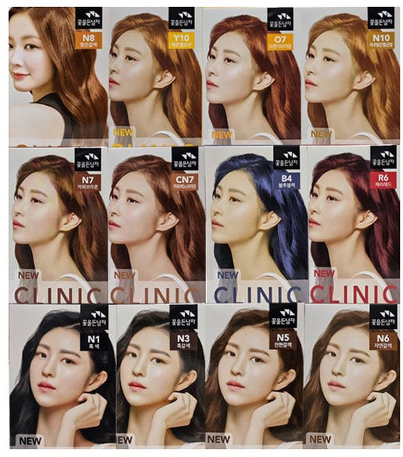 꽃을든남자 뉴 크리닉 칼라 12종 염색약, 1개, N5 진한갈색