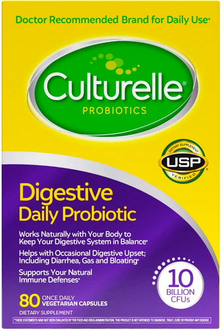 Culturelle 컬처렐 유산균 성인용 80정 배지캡슐 Digestive Health Probiotic, 1개