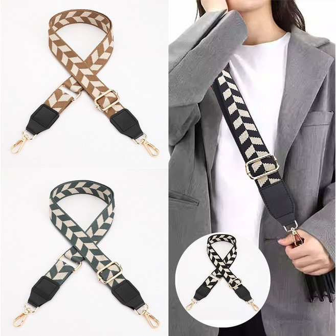 와이드 웨빙 스트랩 크로스 가방 끈 숄더 백 토트 핸드백 줄