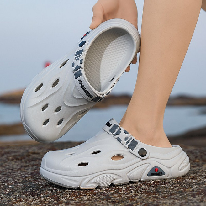 ALO-THUNDER 남자 트렌디 초경량 발편한 아쿠아 EVA 슬리퍼 실내 샌들