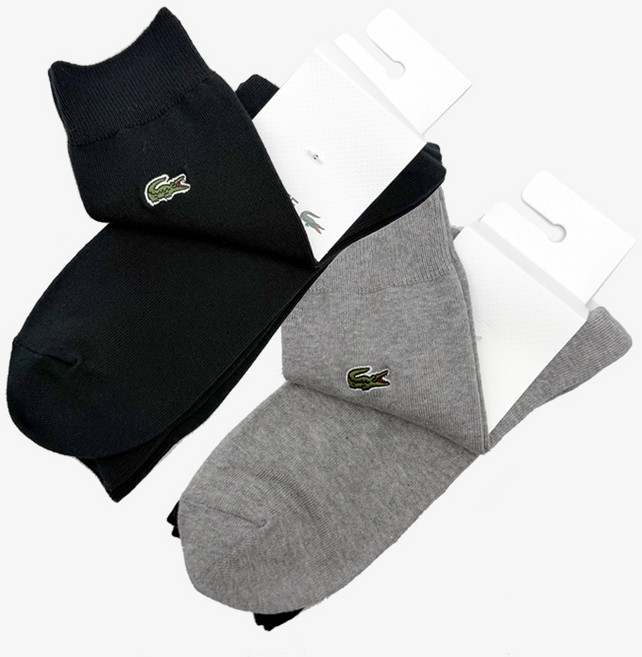 [LACOSTE] 라코스테 남성 베이직 신사용 양말 3PACK SET (RA803B)