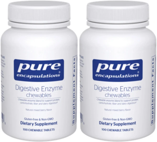 퓨어인캡슐레이션 다이제스티브 소화효소 츄어블, 2개, 100정 - 쿠팡