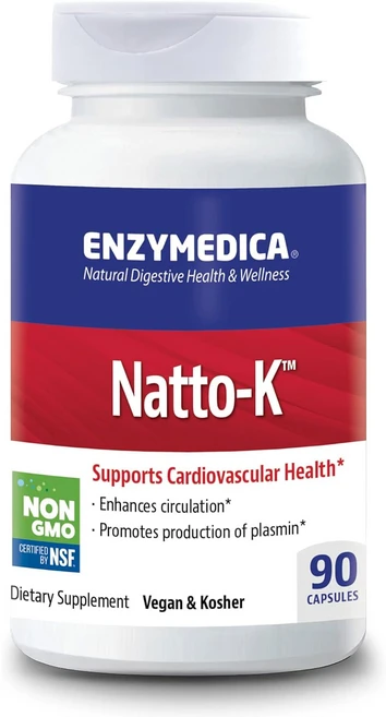 Enzymedica 엔자이메디카 낫토-K Natto-K 90 caps, 90정, 1개 - 쿠팡