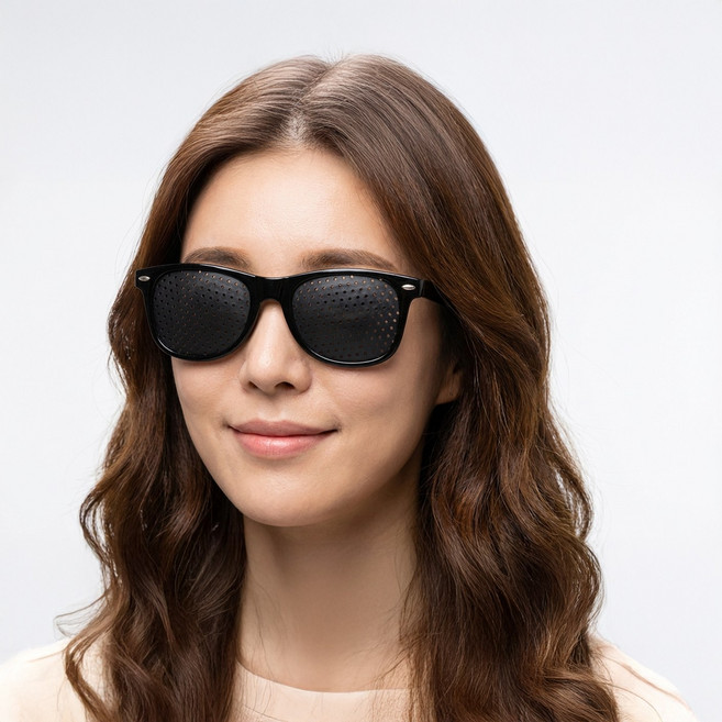 작은 구멍 핀홀 안경 다홀형, 1개