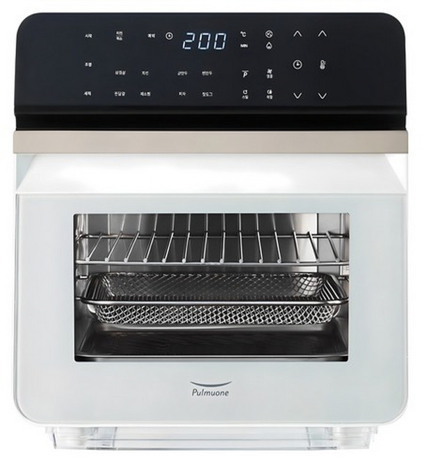 풀무원 스팀쿡 에어프라이어 10.5L, AV10C10WG, 샌드그레이