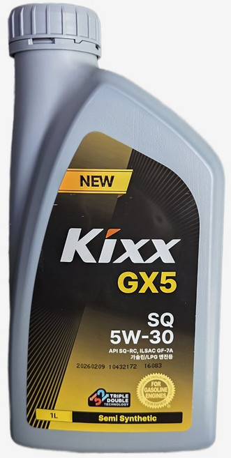 KiXX 4행정 GX5 엔진오일 자동차 발전기 양수기 잔디깍기, 1L, 5W-30, 1개