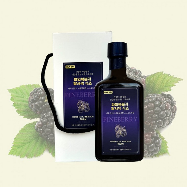 VBH 파인복분자 발사믹식초 300ml 케이스포함, 1개, 1ml