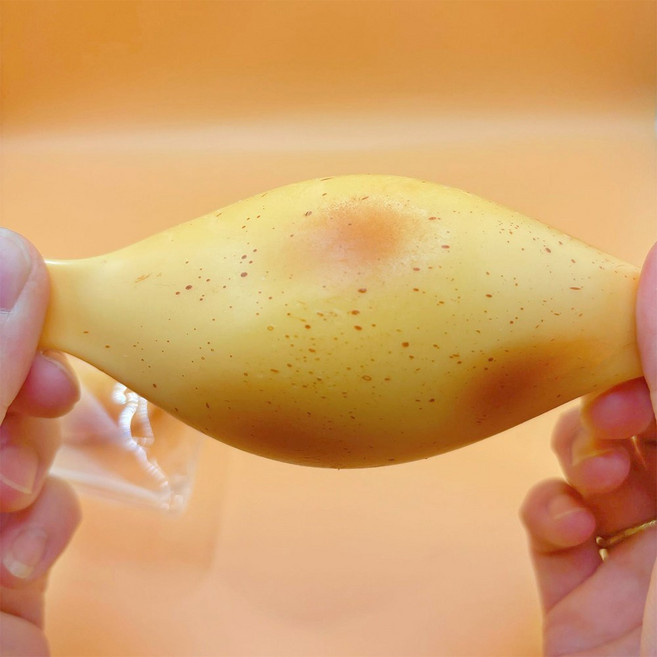 모든 감자 말랑이 스퀴시 쫀딕 스트레스 해소 말랑 장난감 화풀이 스트레스볼 쫀득 ASMR, 1개, 1g, 노랑