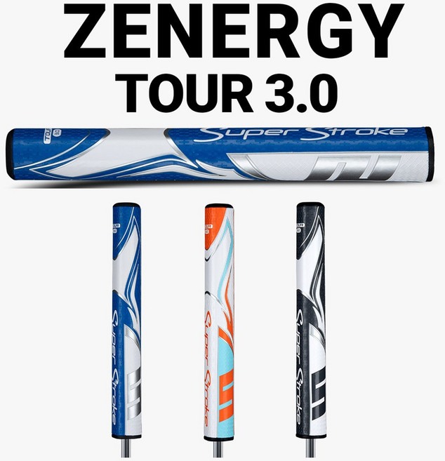 (정품)슈퍼스트로크 2023 제너지 투어 3.0 Zenergy Tour 퍼터그립(매장방문교체), 화이트(블랙)