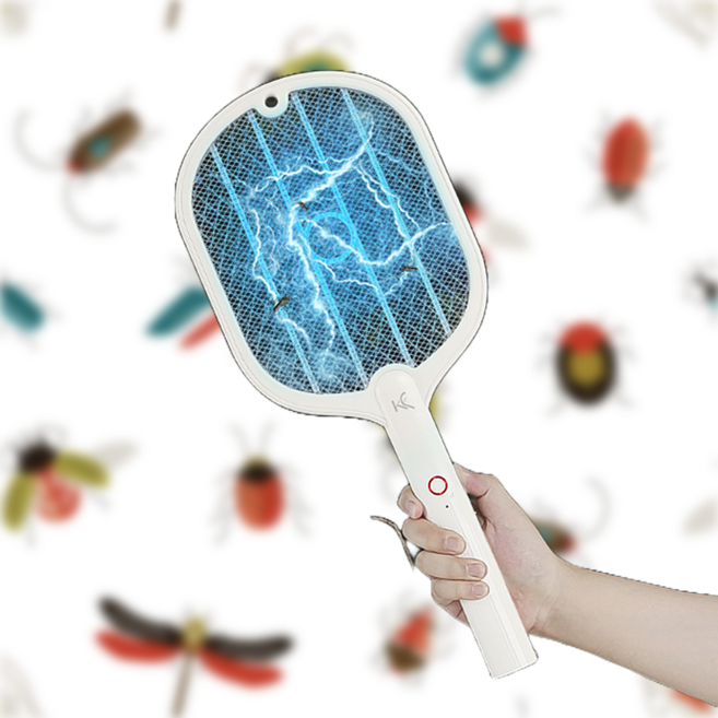 완전3중안전 충전형 전자 모기채 파리 모기 해충박멸 어린이보호 c타입충전 라켓파리채, 상세페이지 참조, 상세페이지 참조