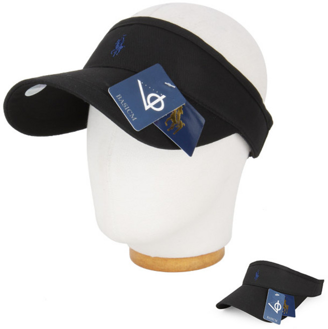 베이직엠 남성 여성 썬캡모자 여름 썬바이저 승마자수 BASIC 무지