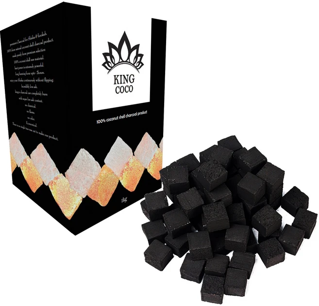 물담배 시샤 후카 숯 % 코코넛숯 큐브형x 1kg(CUBE72개) KINGCOCO COCONUT SHISHA HOOKAH CHARCOAL 캠핑용품 차콜 홀릭 식자재마트, 1박스 - 쿠팡