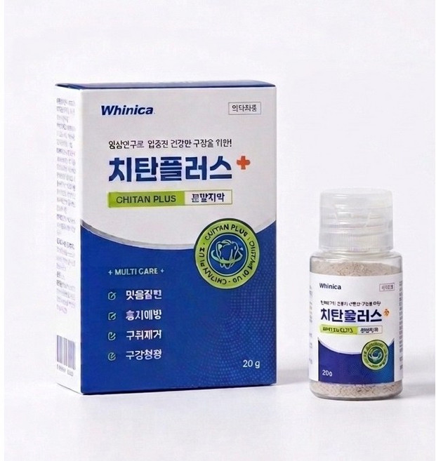 7위 - 화이니카 치탄플러스 분말치약 (잇몸질환 구강청정 충치예방 구취제거) + 랜덤사은품증정, 1개, 20g