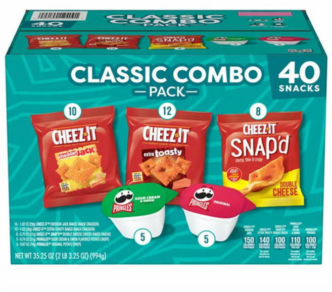 치즈잇 프링글스 클래식 콤보팩 40개입, 1개, 994g