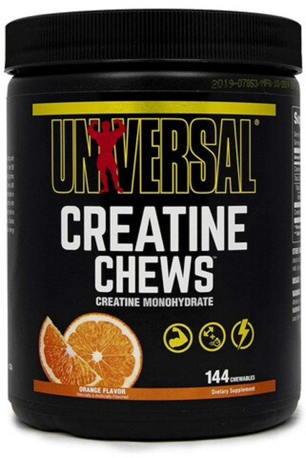 Universal Nutrition 유니버셜 뉴트리션 모노 크레아틴 츄 오렌지 144정 츄잉 젤리 Creatine Chews, 1개