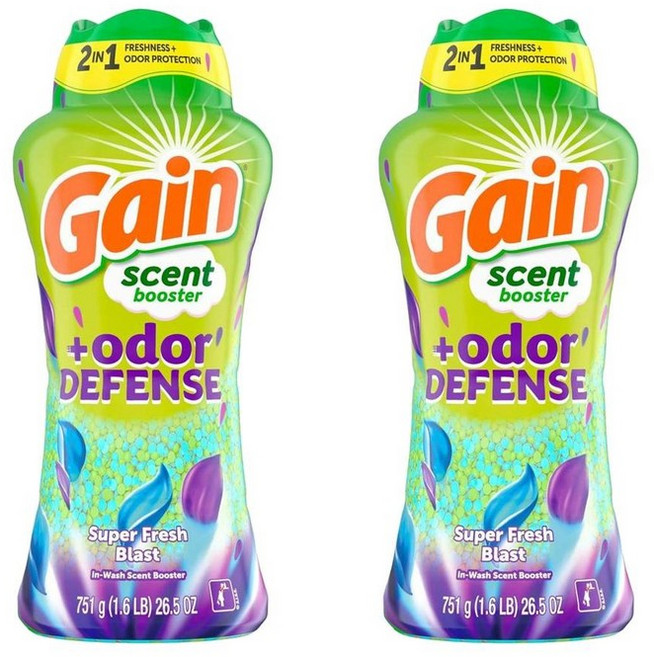 Gain 게인 인워시 센트 부스터 오도 디펜스 슈퍼 프레쉬 블래스트 453g, 2개